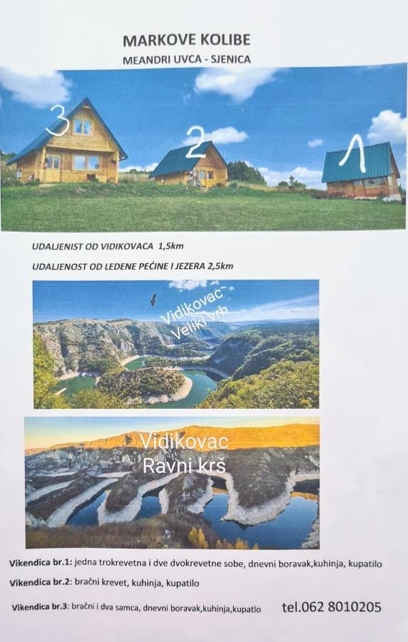Markove Kolibe 1, Uvac,Vecaa Sjenica Zewnętrze zdjęcie